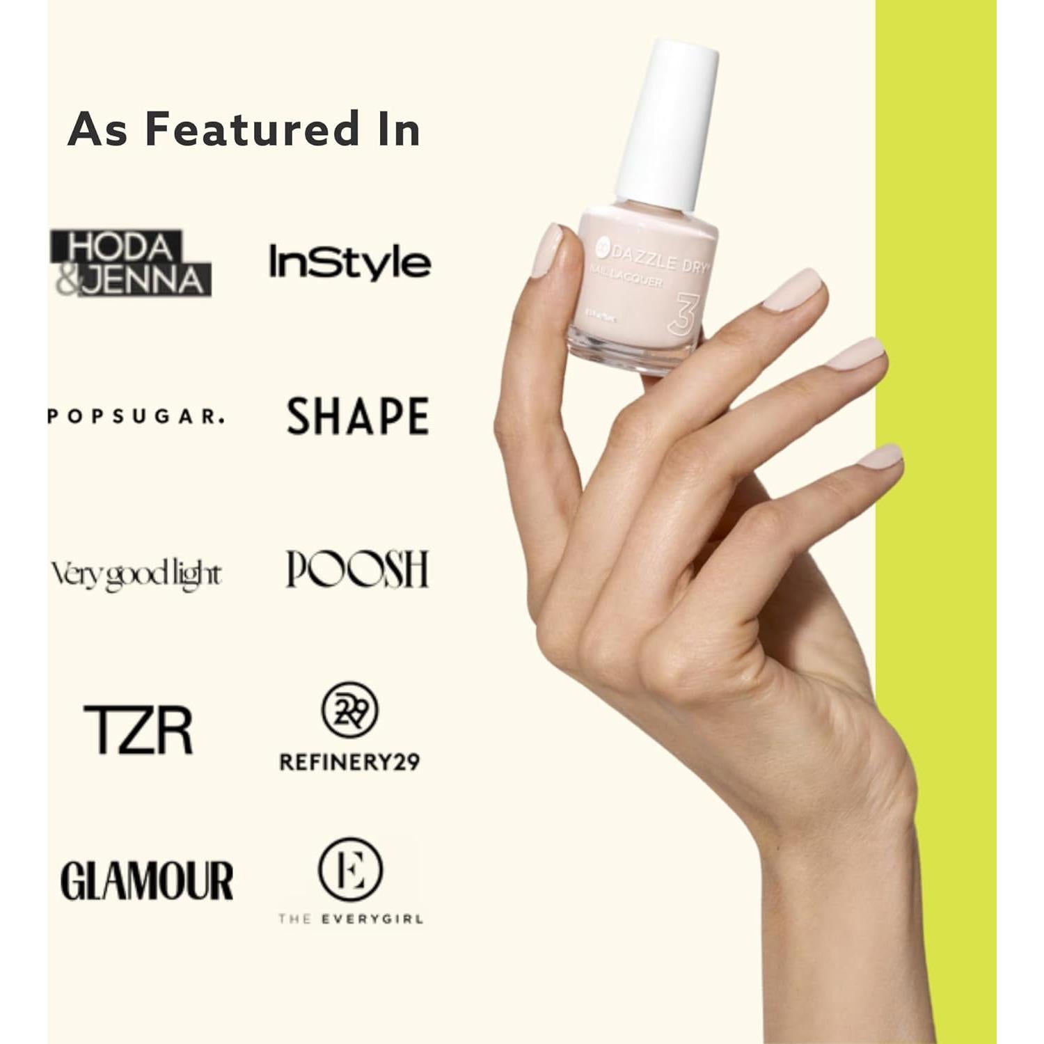 Dazzle Dry Top Coat 14.79 ml - Esmalte Secado Rápido No Tóxico