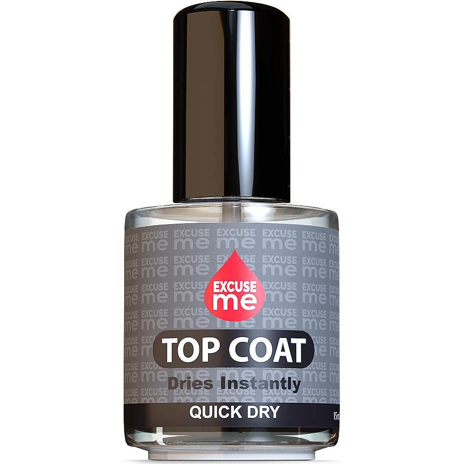 Set de Esmalte Rápido Excuse Me 15 ml - Top Coat y Base Coat
