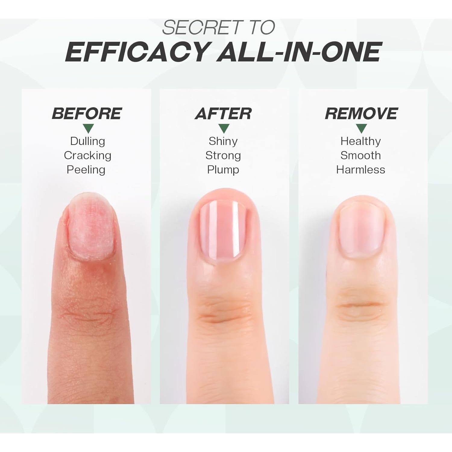 Esmalte de Uñas Base y Top Coat MRV 2 en 1 Secado Rápido