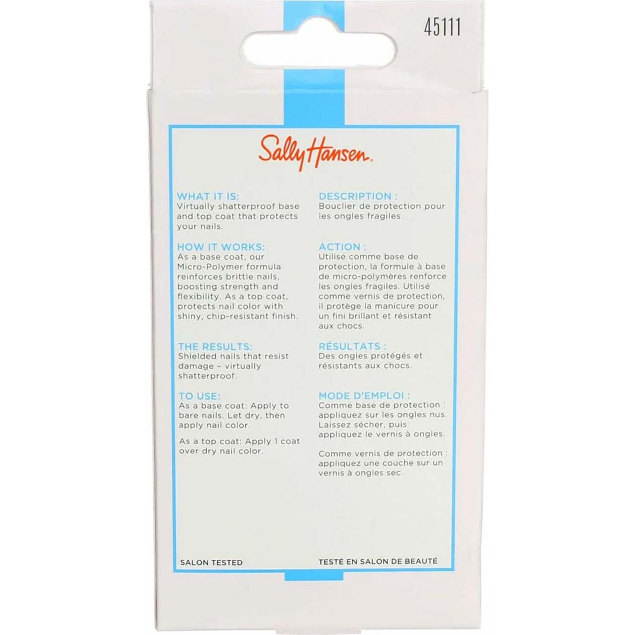 Sally Hansen Ultimate Shield Base y Top Coat 6 Piezas 13.3ml