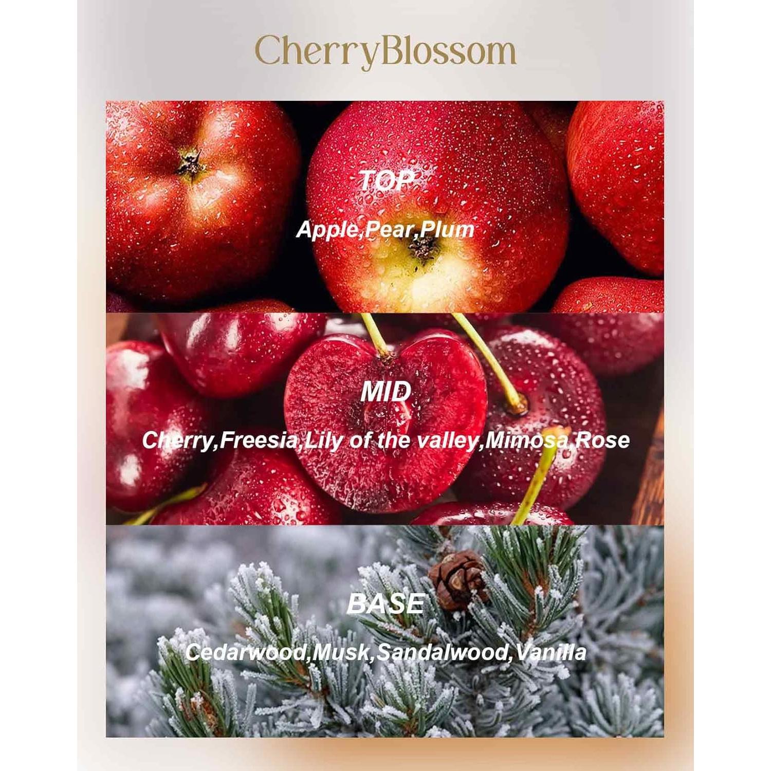 Vela Aromática M&SENSE Flor de Cerezo 340g 3 Mechas