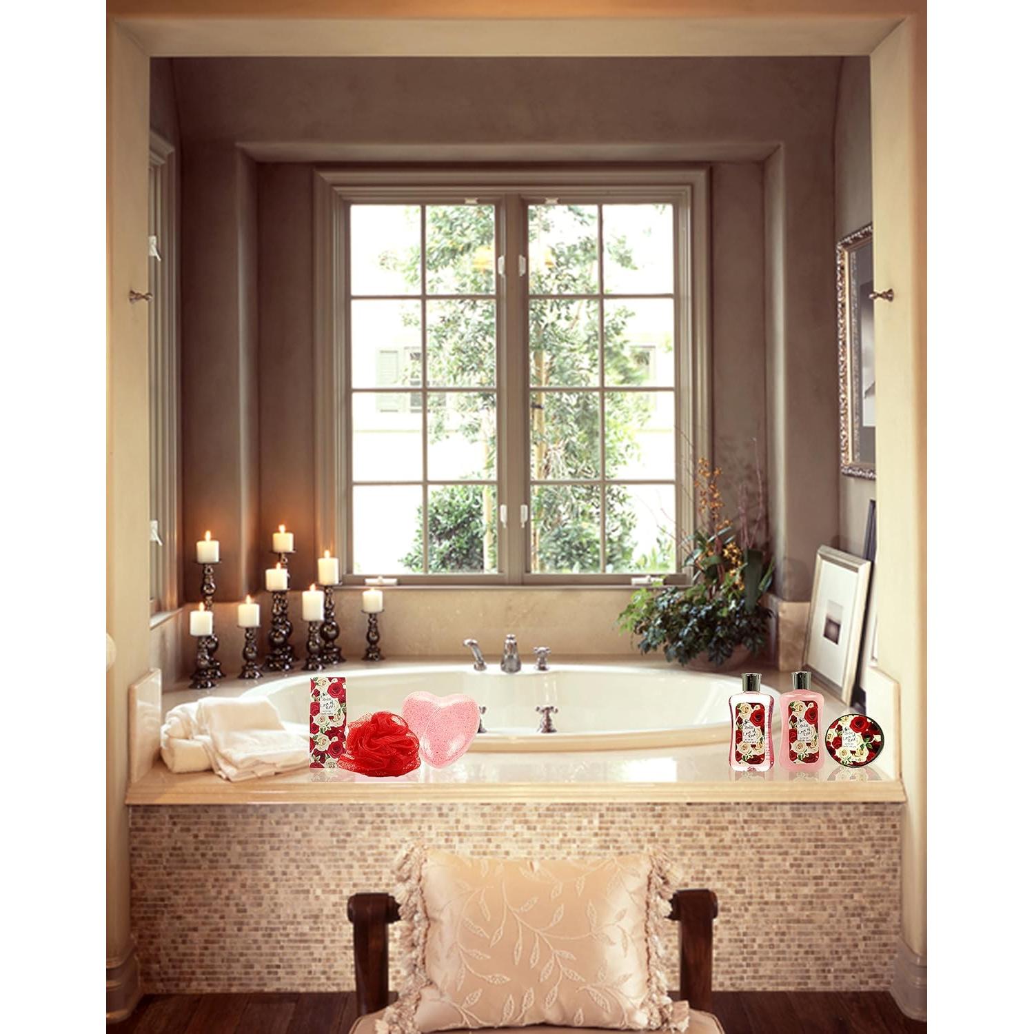 Cesta de Spa Amor de Rosa Lovestee - Set de Baño y Cuerpo