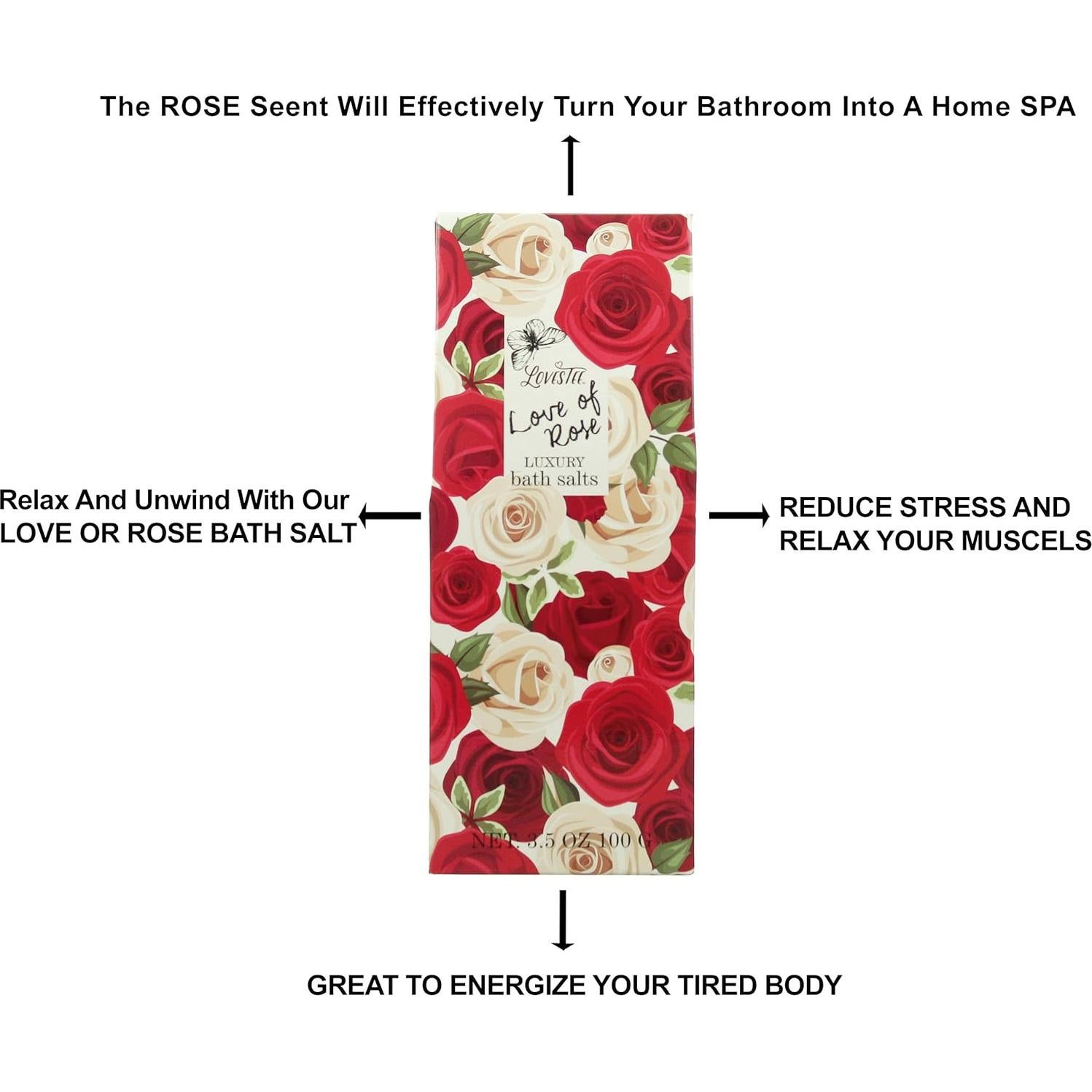 Cesta de Spa Amor de Rosa Lovestee - Set de Baño y Cuerpo