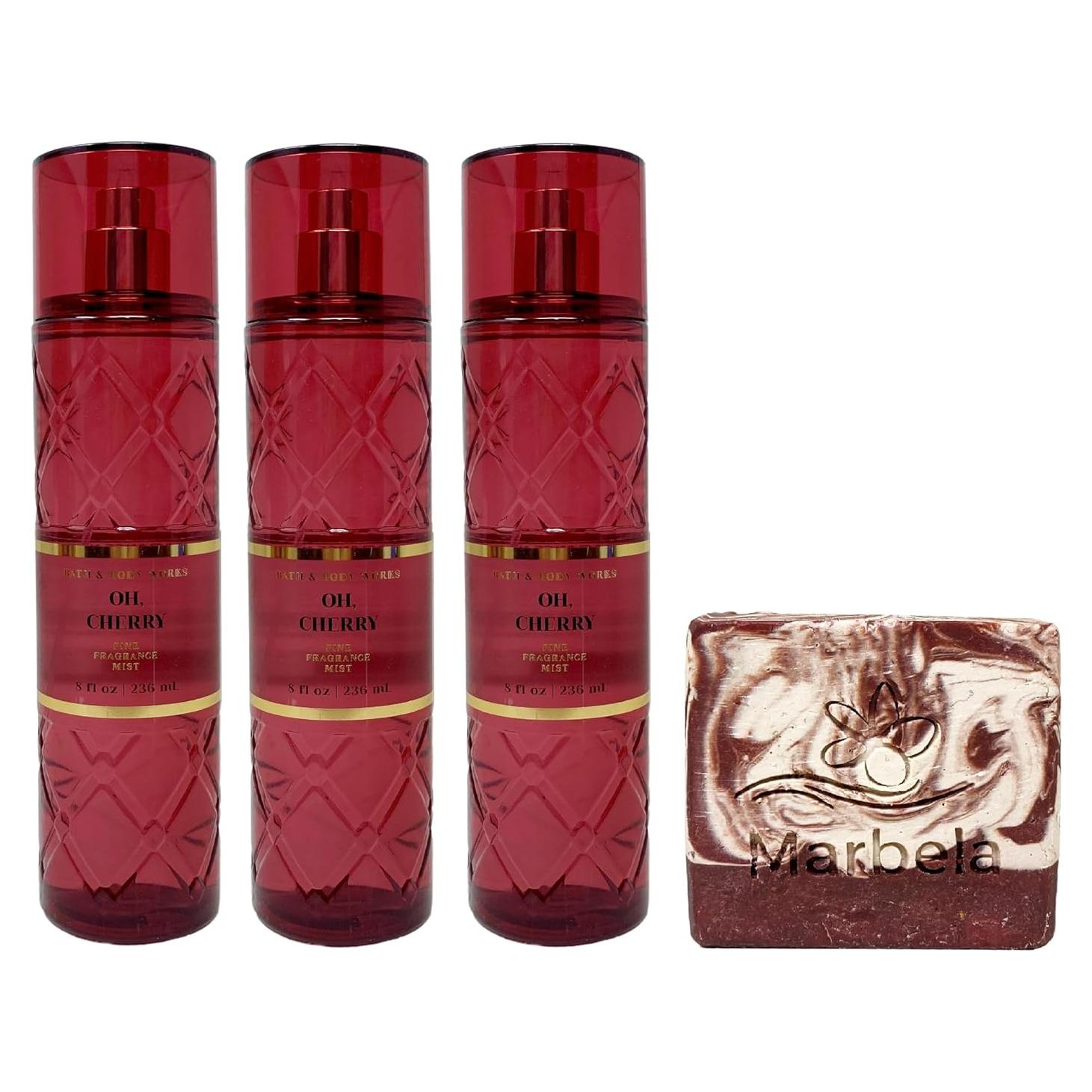 Set de Regalo Baño y Cuerpo Trabajos Oh, Cereza - 3 Mists 236 mL + Jabón 113 g