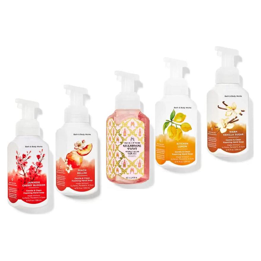 Set de 5 Jabones de Manos Espumosos Bath and Body Works 247ml