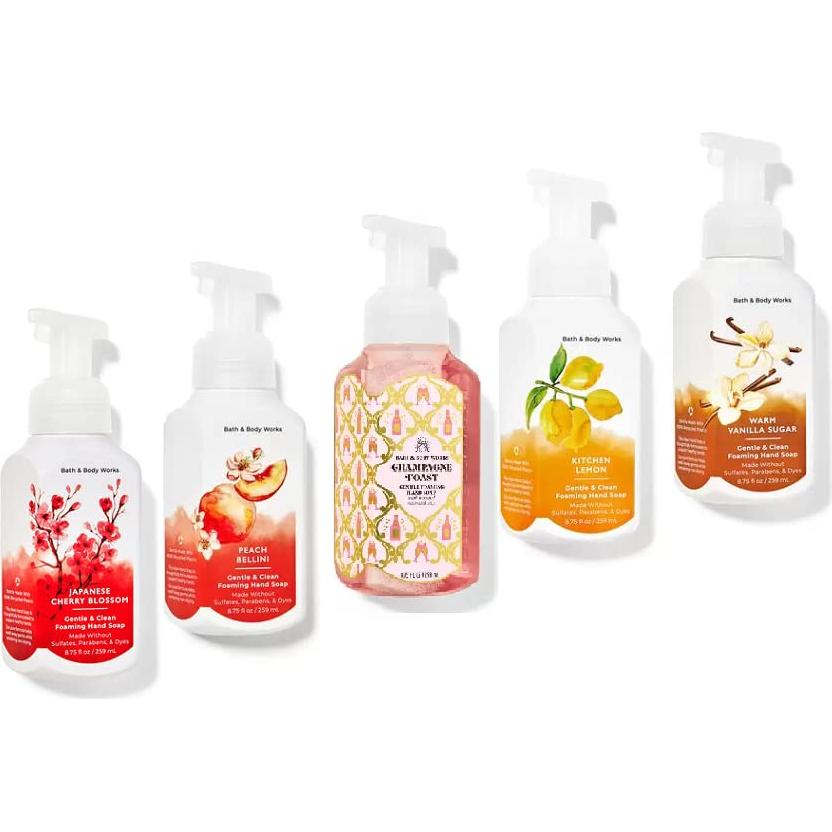 Set de 5 Jabones de Manos Espumosos Bath and Body Works 247ml