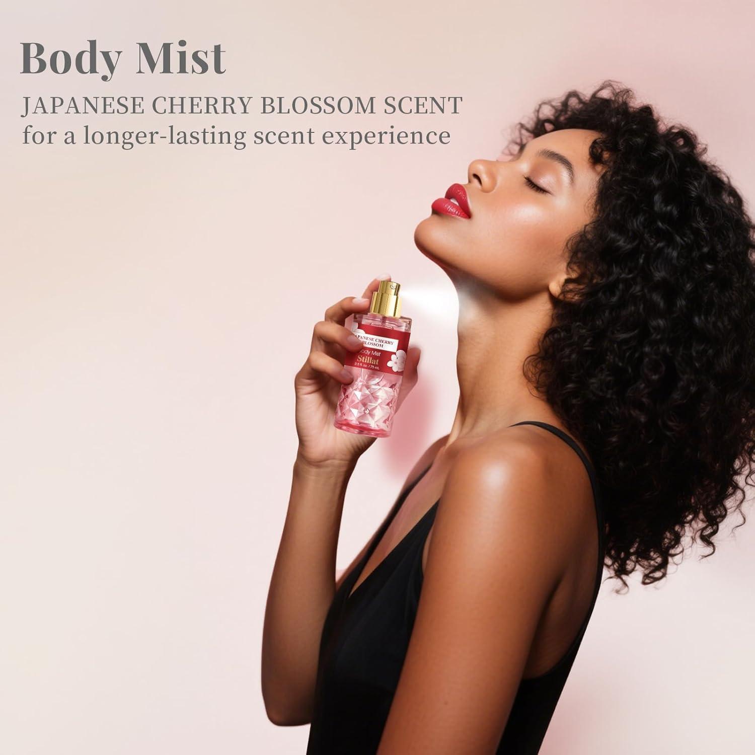 Conjunto de Cuidado Corporal YUEYUEDI Flor de Cerezo 3 Piezas