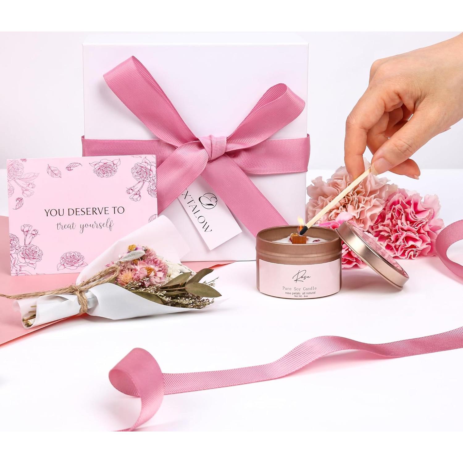 Set de Spa en Casa Rosa EXTALOW - Regalos para Mujeres