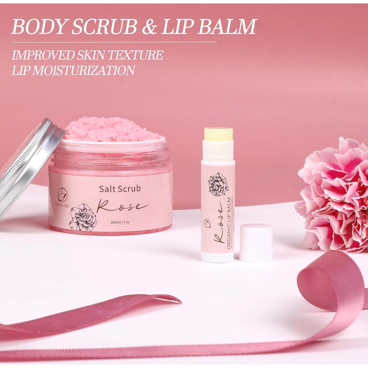 Set de Spa en Casa Rosa EXTALOW - Regalos para Mujeres