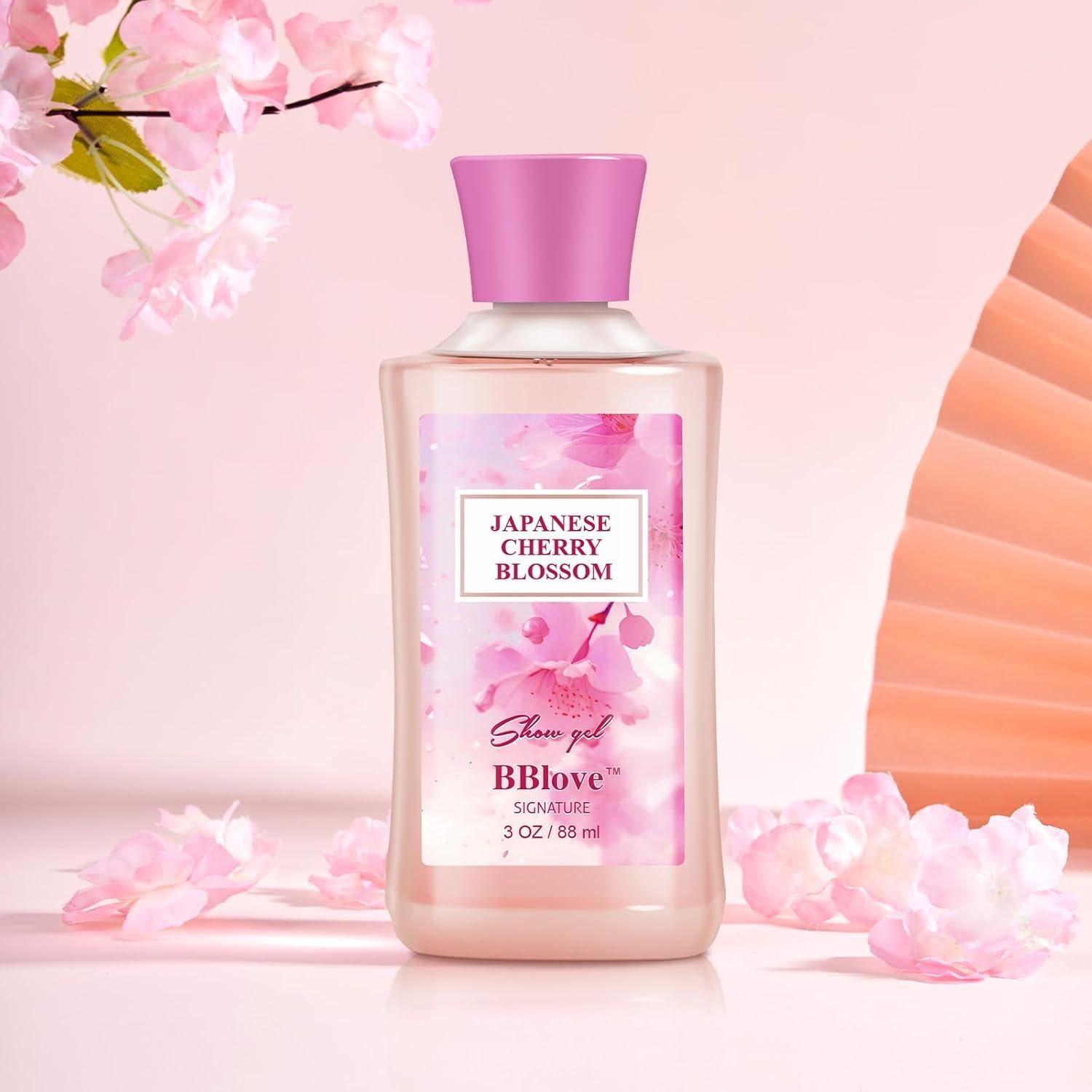 Set de Cuidado Corporal BBlove 4 Piezas Flor de Cerezo