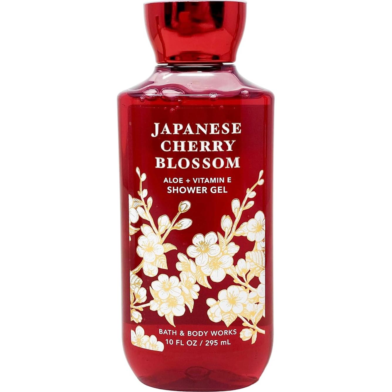 Conjunto de Baño y Cuerpo Flor de Cerezo Japonés - Gel, Mist y Loción