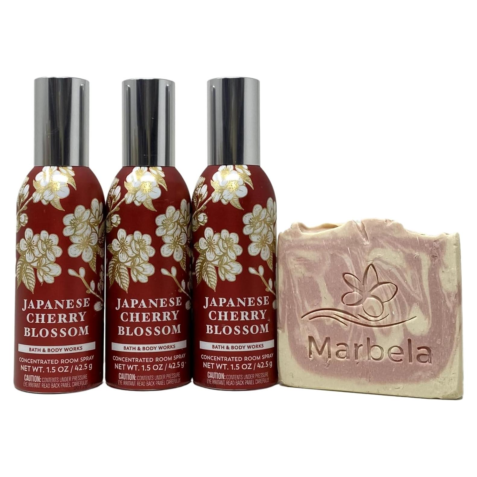 Spray de Habitación Concentrado Flor de Cerezo Bath & Body Works - 3 Piezas