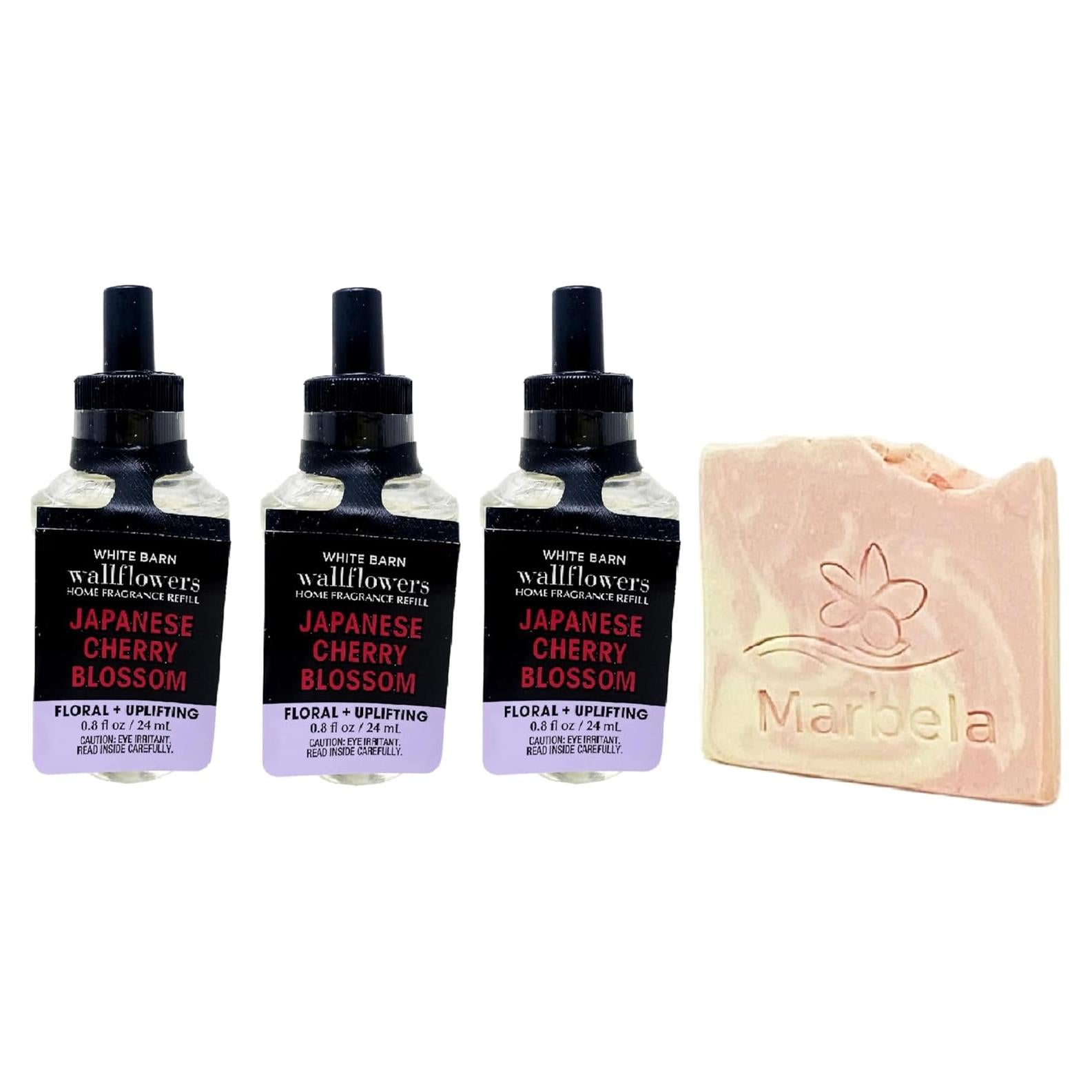 Recargas de Fragancia para el Hogar Baño y Cuerpo 3x24mL Flor de Cerezo Japonés