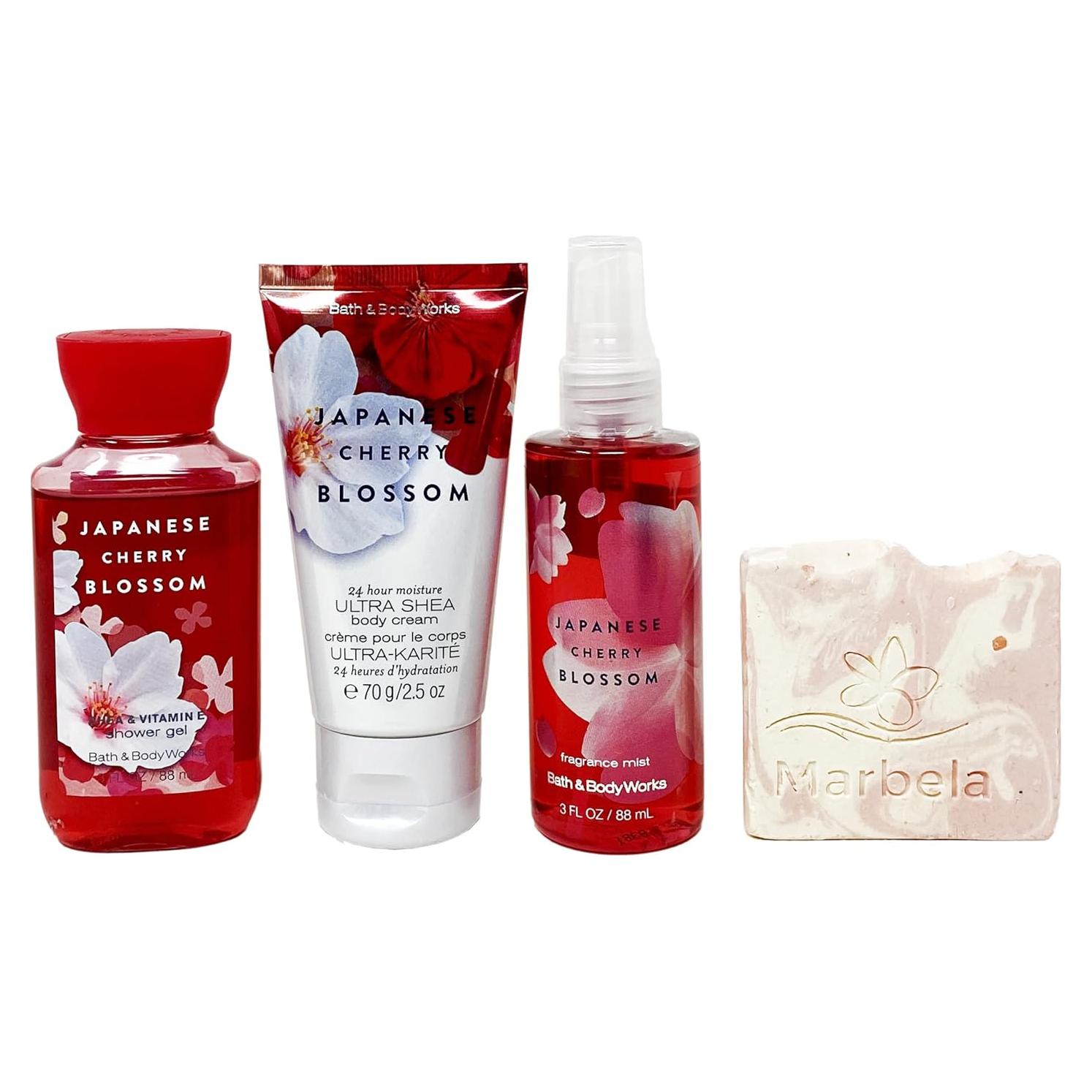 Conjunto de Regalo Bath & Body Works Flor de Cerezo - Viaje
