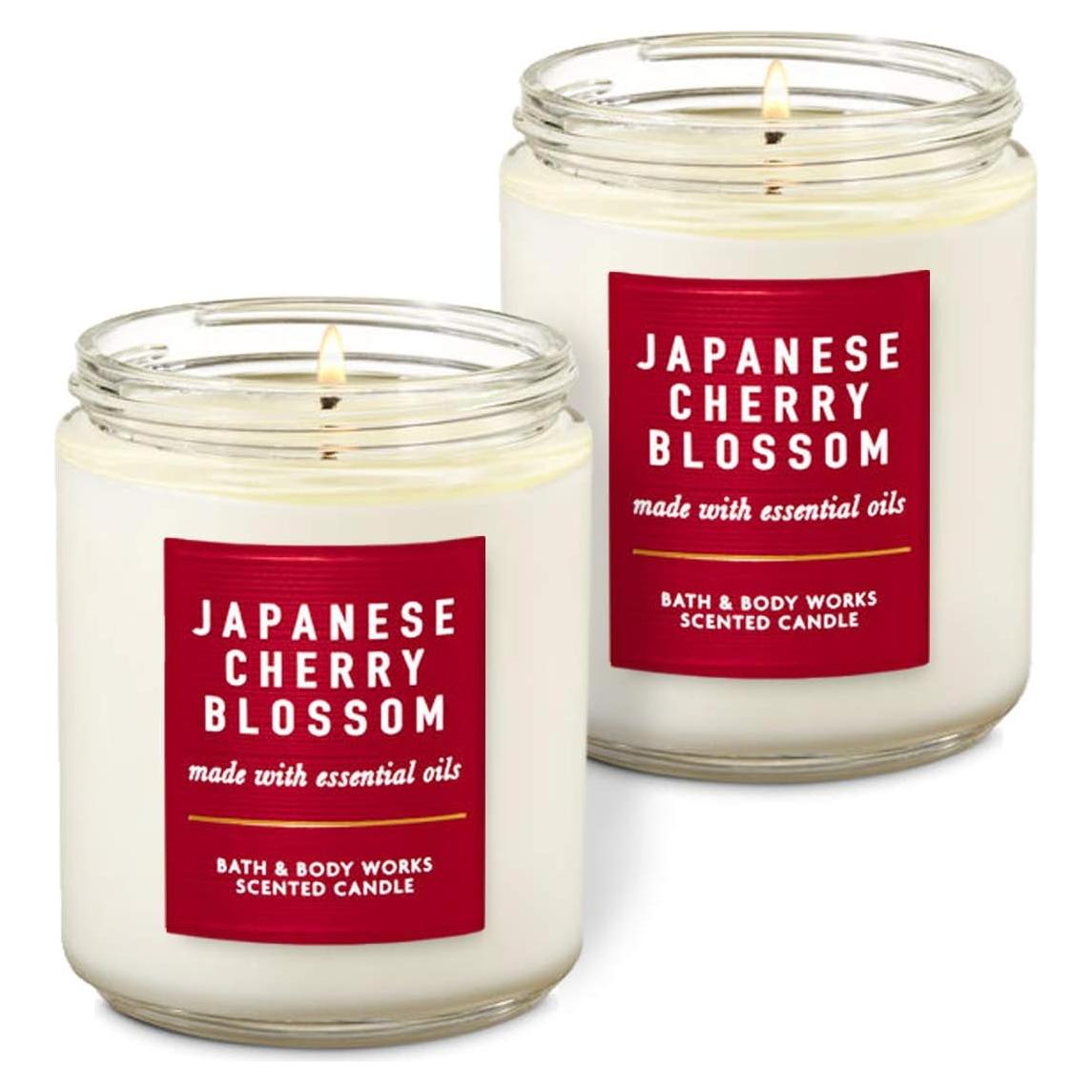 Vela Aromática Cereza Japonesa Bath & Body Works 2 Piezas 227g