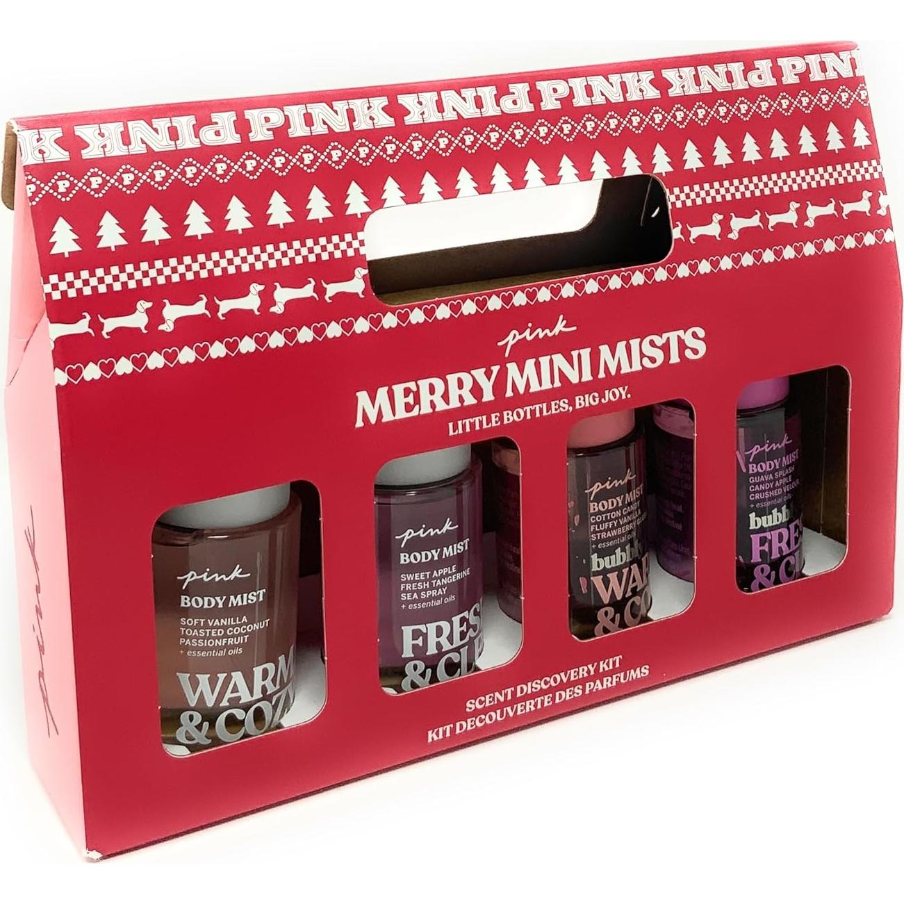Conjunto de Regalo 4PC Merry Mini Mist Victoria's Secret PINK