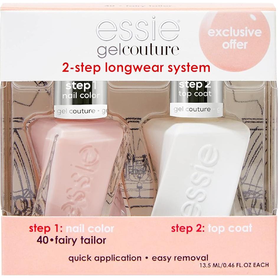 Kit Esmalte Uñas Larga Duración Essie Gel Couture 13.6 ml Rosa