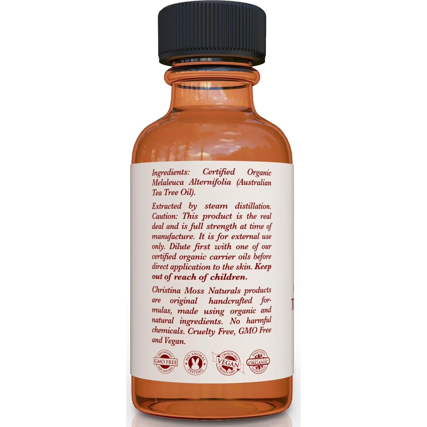 Aceite de Árbol de Té Orgánico Christina Moss 30ml Puro