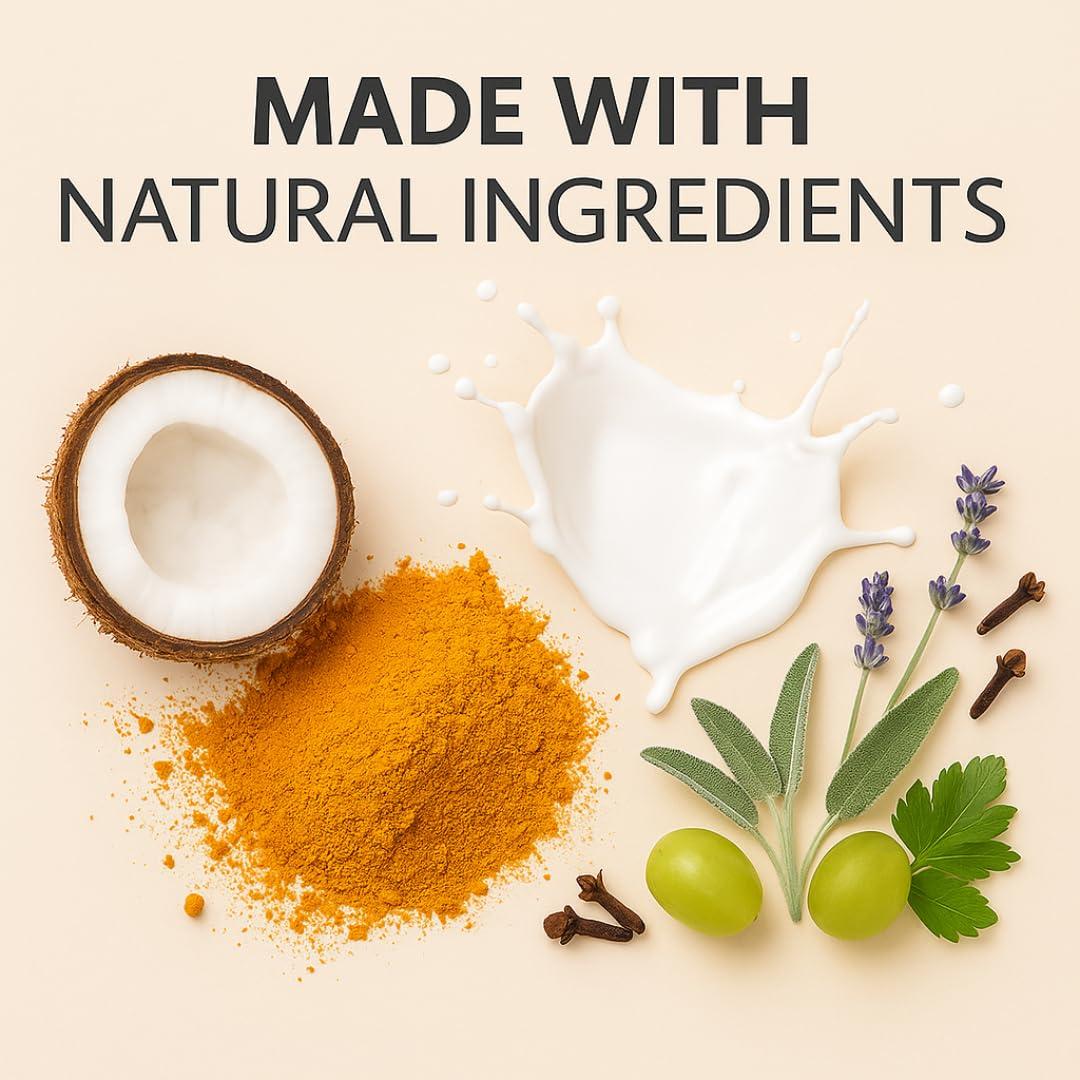 Paquete de 12 Jabones de Cúrcuma Naturales - Aceites Esenciales