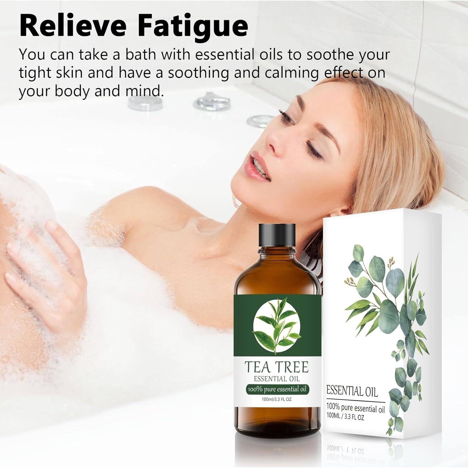 Aceite Esencial de Árbol de Té 100% Puro 97.6 ml para Aromaterapia