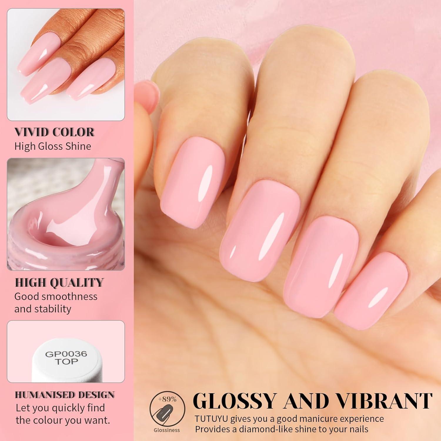 Esmalte de Uñas Gel Rosa Bailarina TUTUYU 15 ml Ecológico