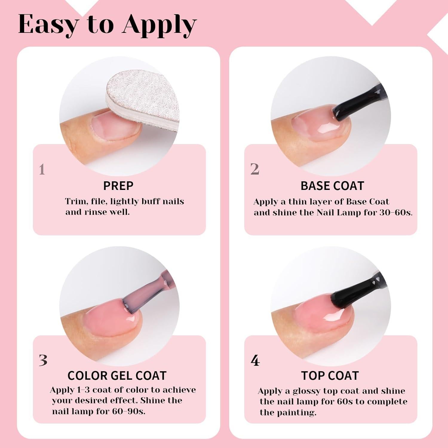 Esmalte de Uñas Gel Rosa Bailarina TUTUYU 15 ml Ecológico