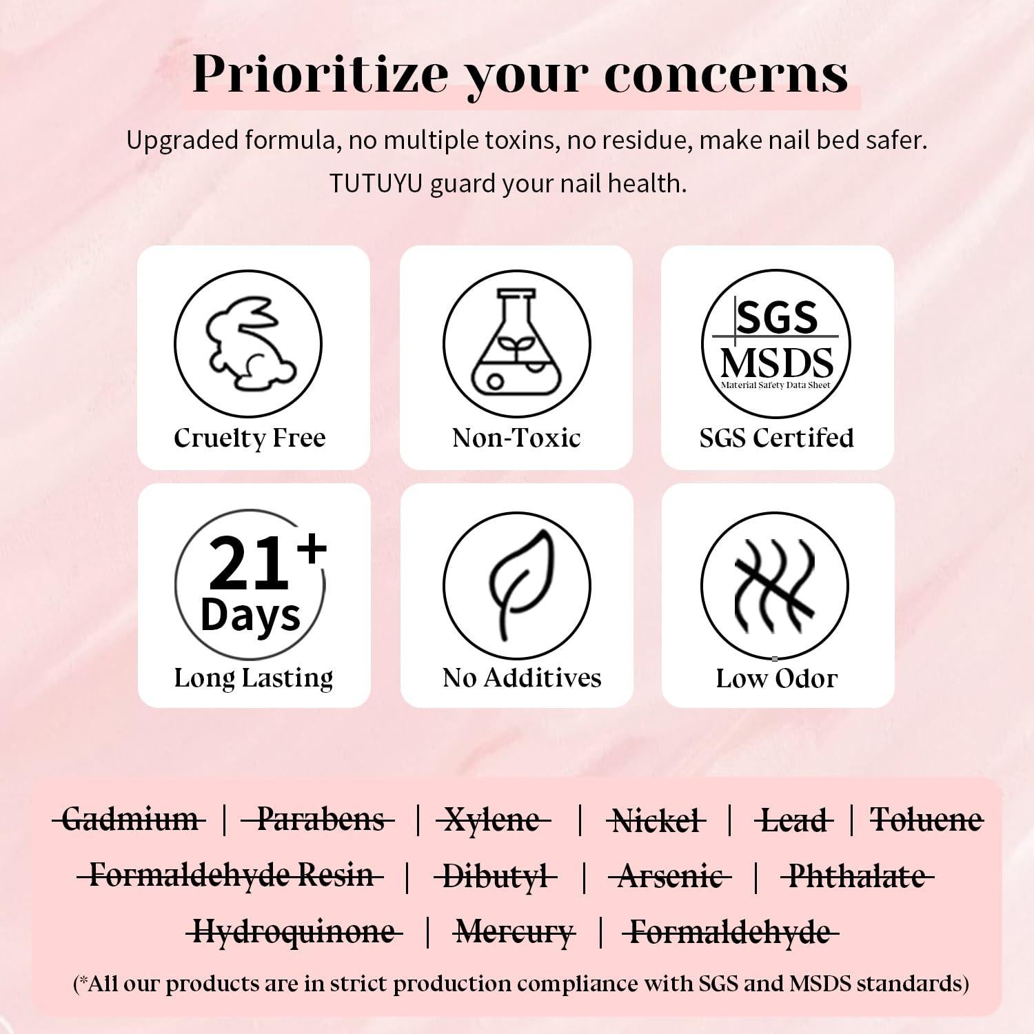 Esmalte de Uñas Gel Rosa Bailarina TUTUYU 15 ml Ecológico