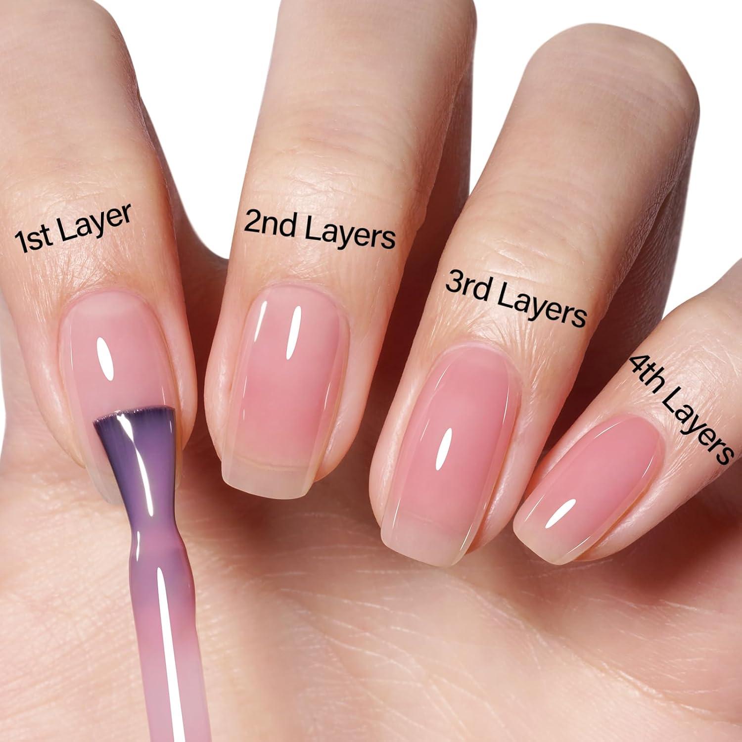 Esmalte de Uñas en Gel AILLSA Rosa Transparente 15 ml