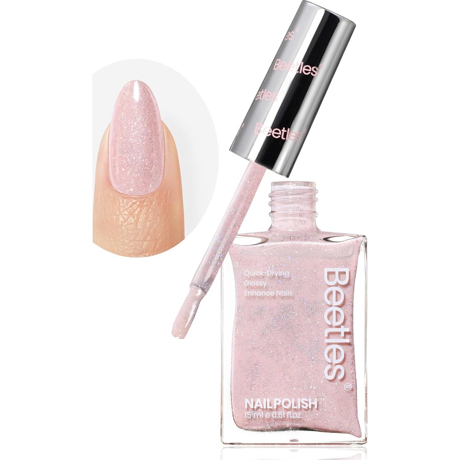 Esmalte Endurecedor de Uñas Beetles 15ml Rosa Soñado Haze