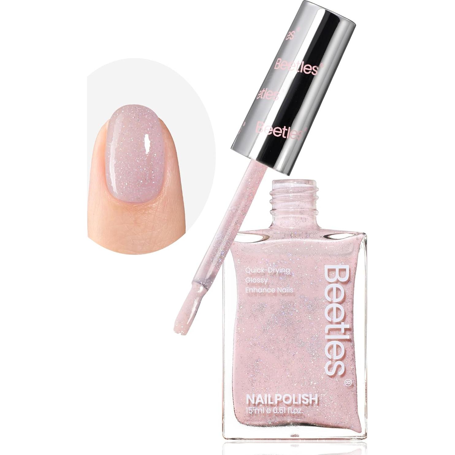 Esmalte Endurecedor de Uñas Beetles 15ml Rosa Soñado Haze