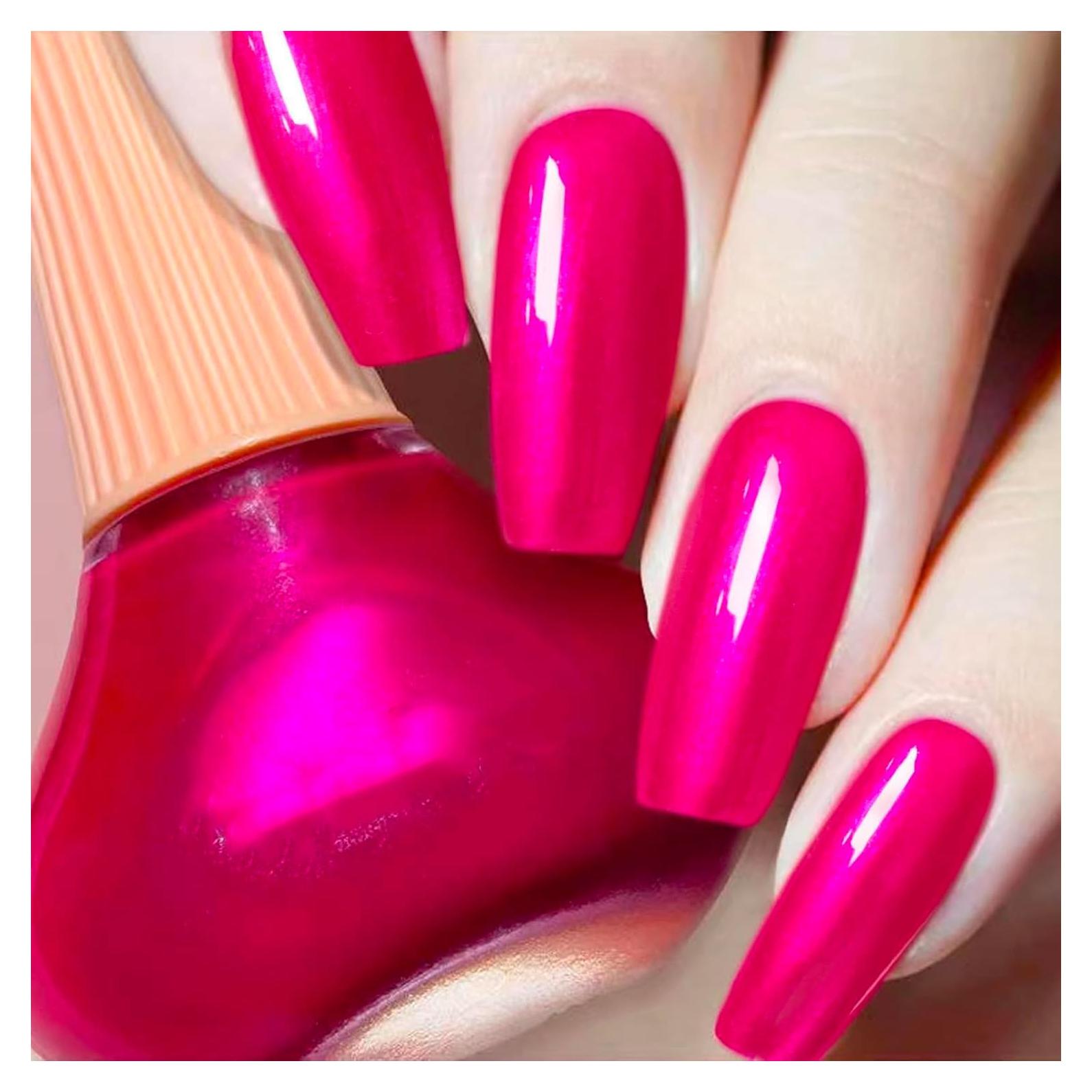 Esmalte de Uñas COSMOO Rosa Fucsia 12ml Secado Rápido