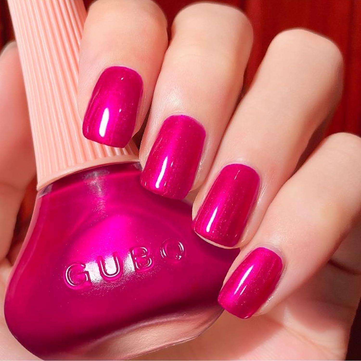 Esmalte de Uñas COSMOO Rosa Fucsia 12ml Secado Rápido