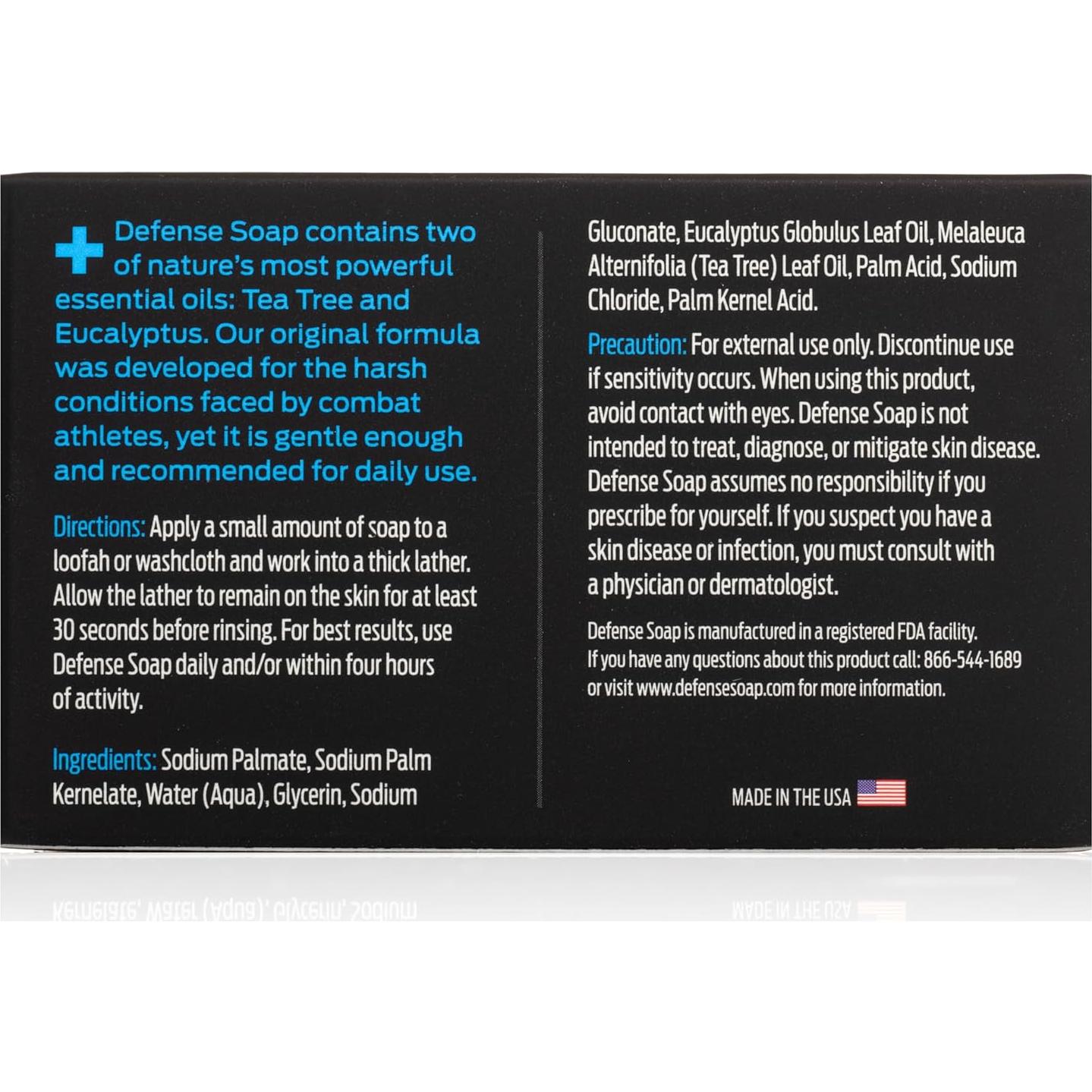 Jabón Natural Defense Soap Set 3 Variedades - Original, Menta, Avena