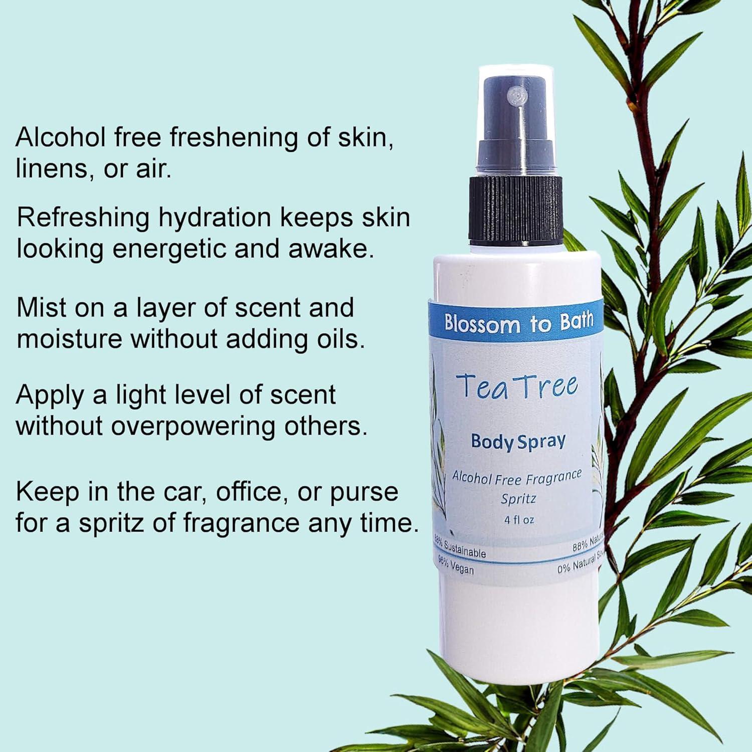 Spray Corporal de Árbol de Té Flowersong 118 ml - Sin Alcohol