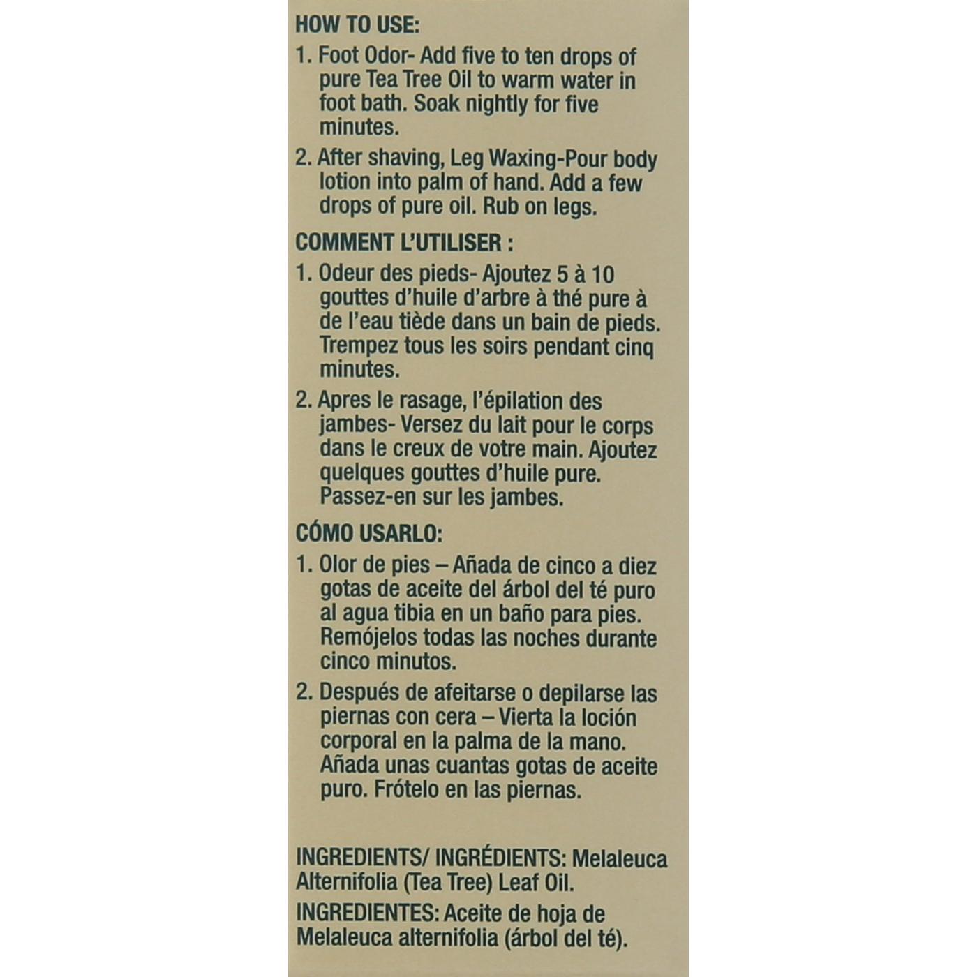 Aceite de Árbol de Té Gena 100% Puro 15 ml Antiséptico