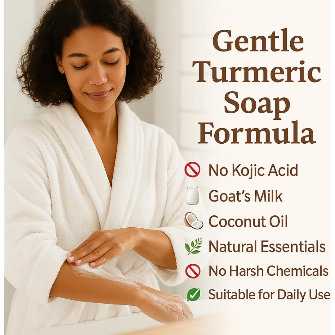 Jabón Iluminador de Cúrcuma Natural - 99.22 g Bergamota