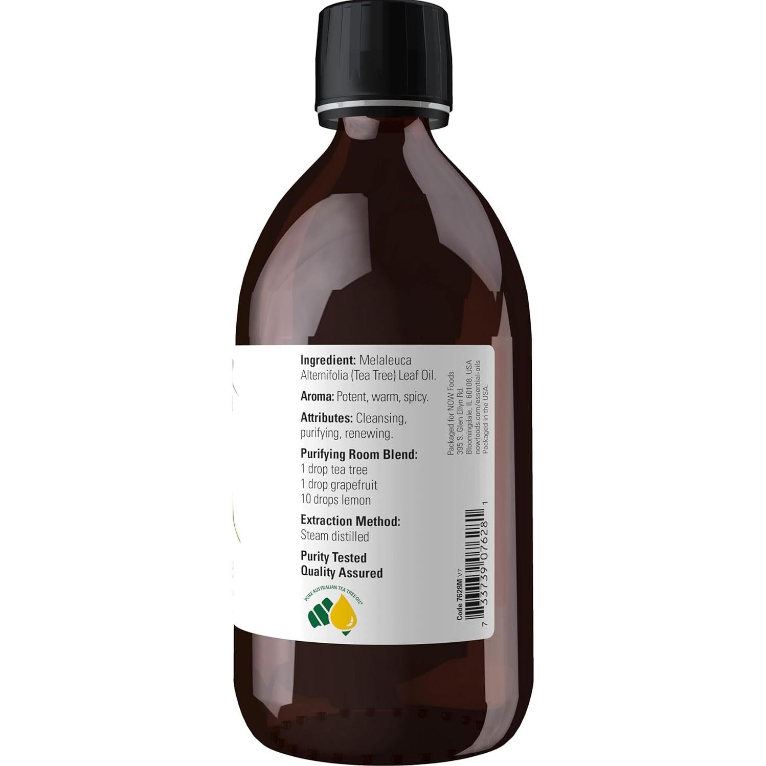 Aceite Esencial de Árbol de Té NOW Foods 100% Puro 454 g