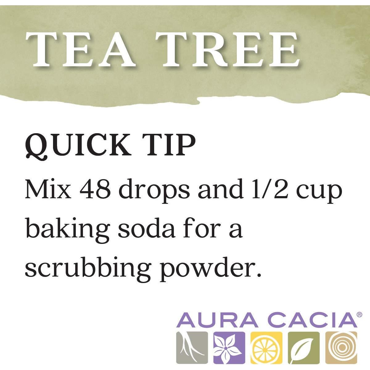 Aura Cacia Aceite Esencial de Árbol de Té 15 ml Puro Grado Terapéutico