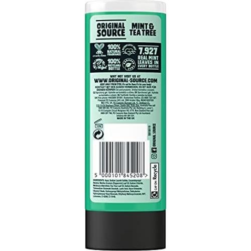 Gel de Ducha Original Source Menta y Árbol de Té 250ml - 6 Unidades