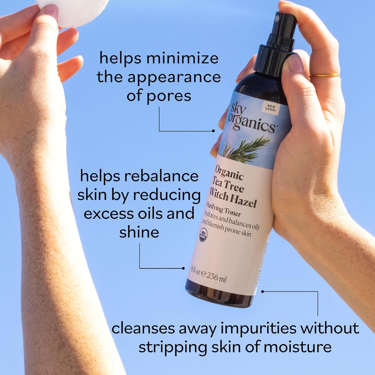 Tónico Facial Purificante Orgánico Sky Organics 236 ml