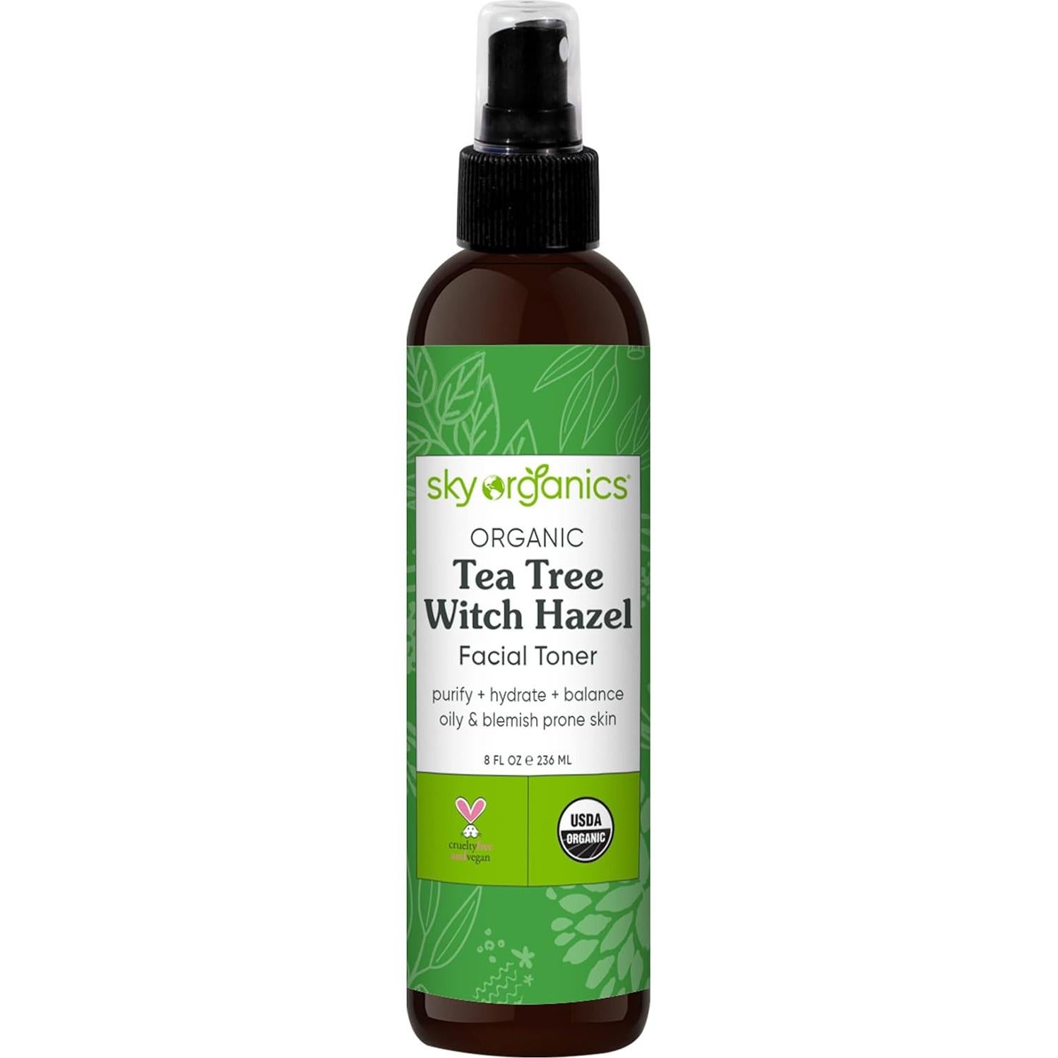 Tónico Facial Purificante Orgánico Sky Organics 236 ml