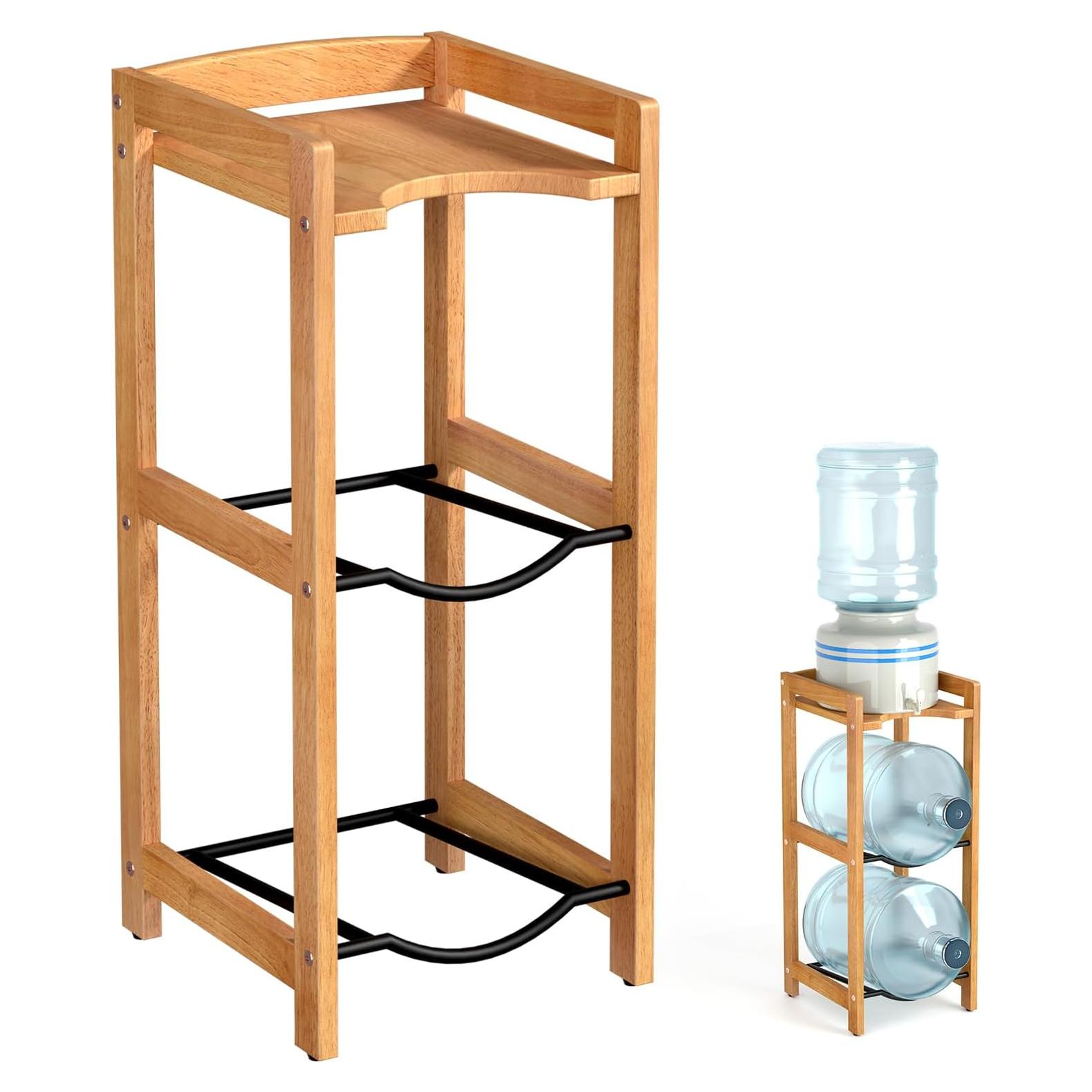 Soporte para Jarras de Agua BETSEO 3 Niveles Madera Natural