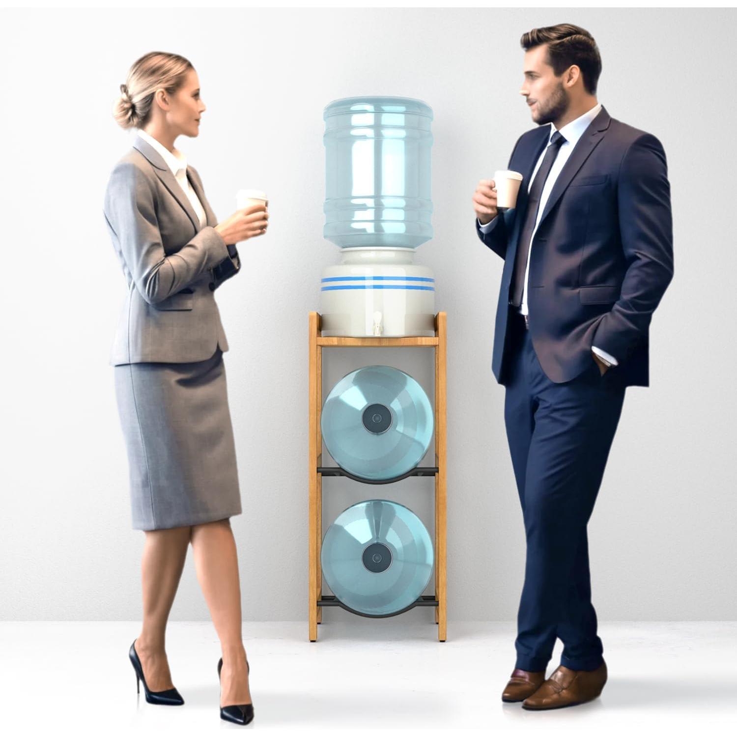 Soporte para Jarras de Agua BETSEO 3 Niveles Madera Natural