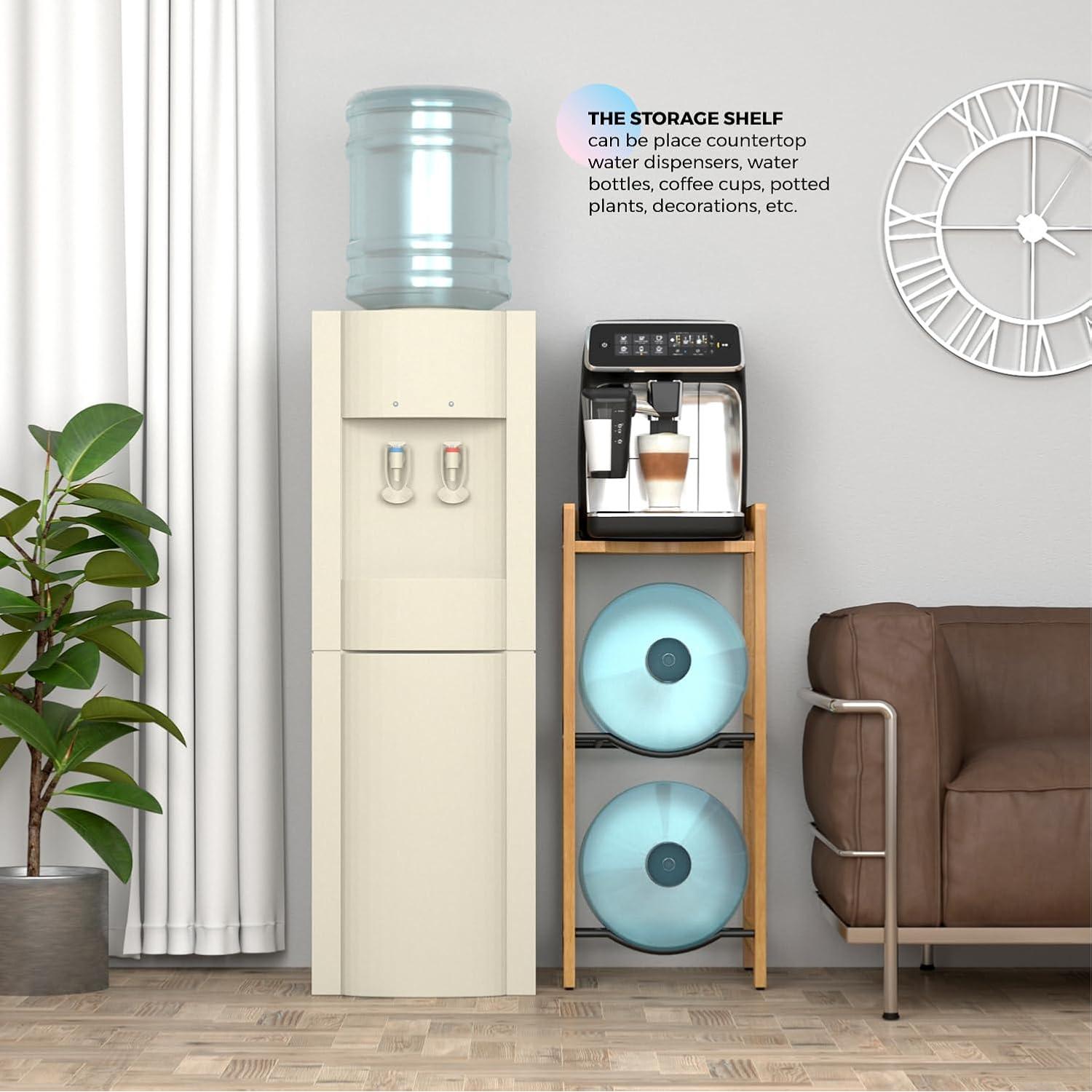 Soporte para Jarras de Agua BETSEO 3 Niveles Madera Natural