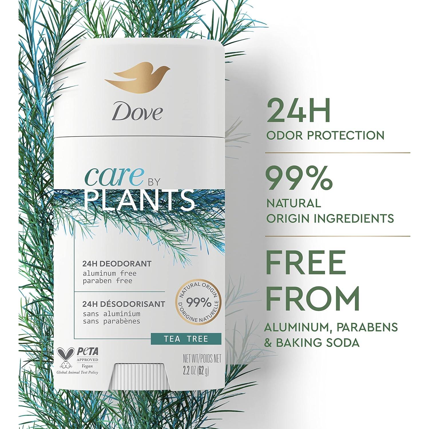 Desodorante en barra Dove Cuidado por Plantas 73.71 g Árbol de Té