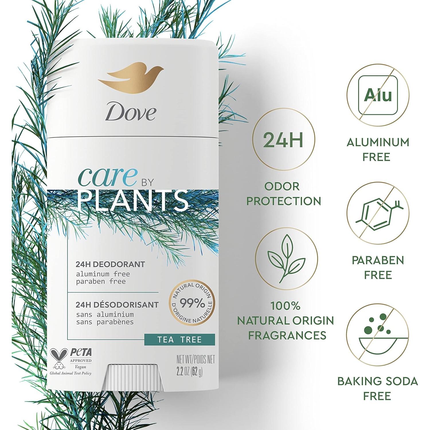 Desodorante en barra Dove Cuidado por Plantas 73.71 g Árbol de Té