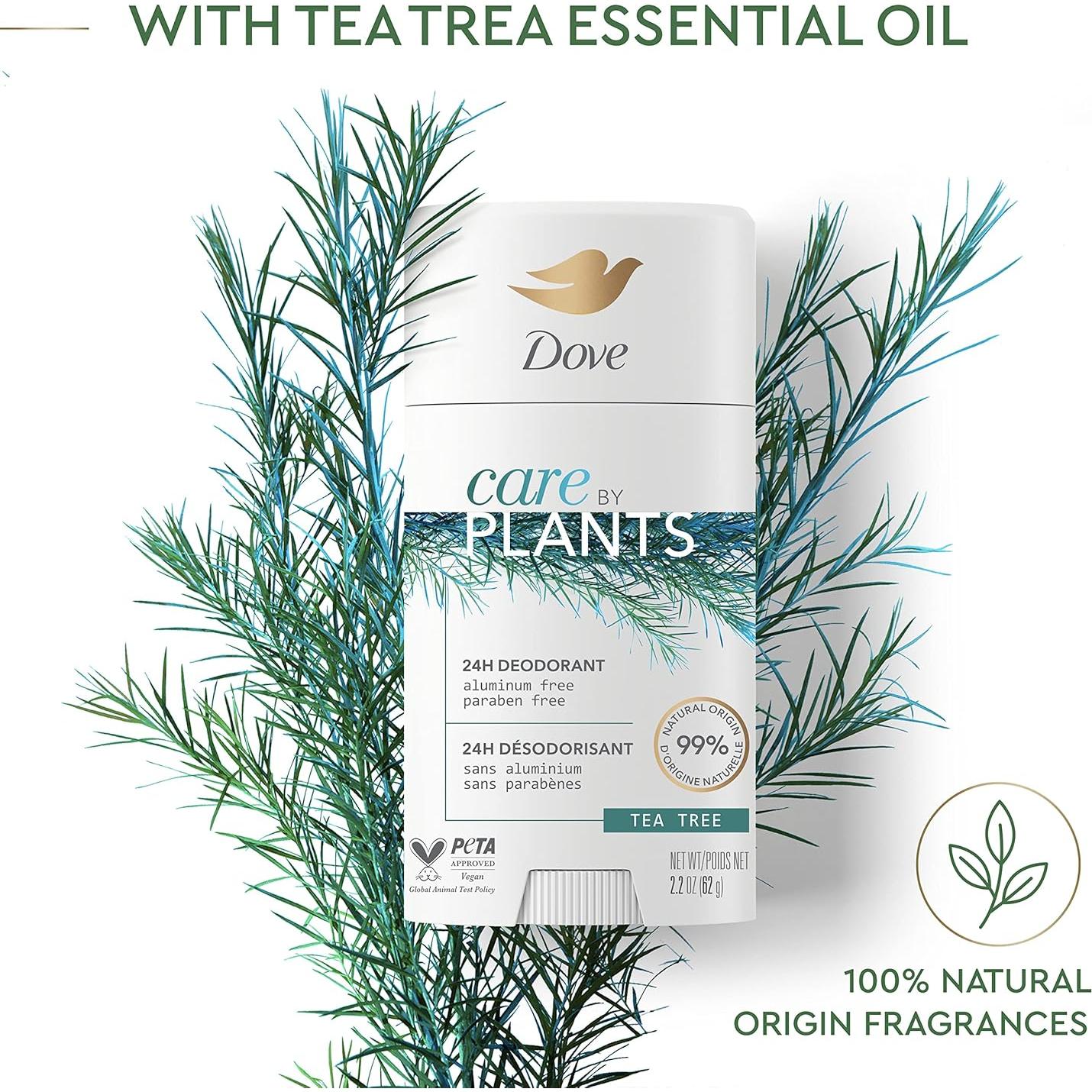 Desodorante en barra Dove Cuidado por Plantas 73.71 g Árbol de Té