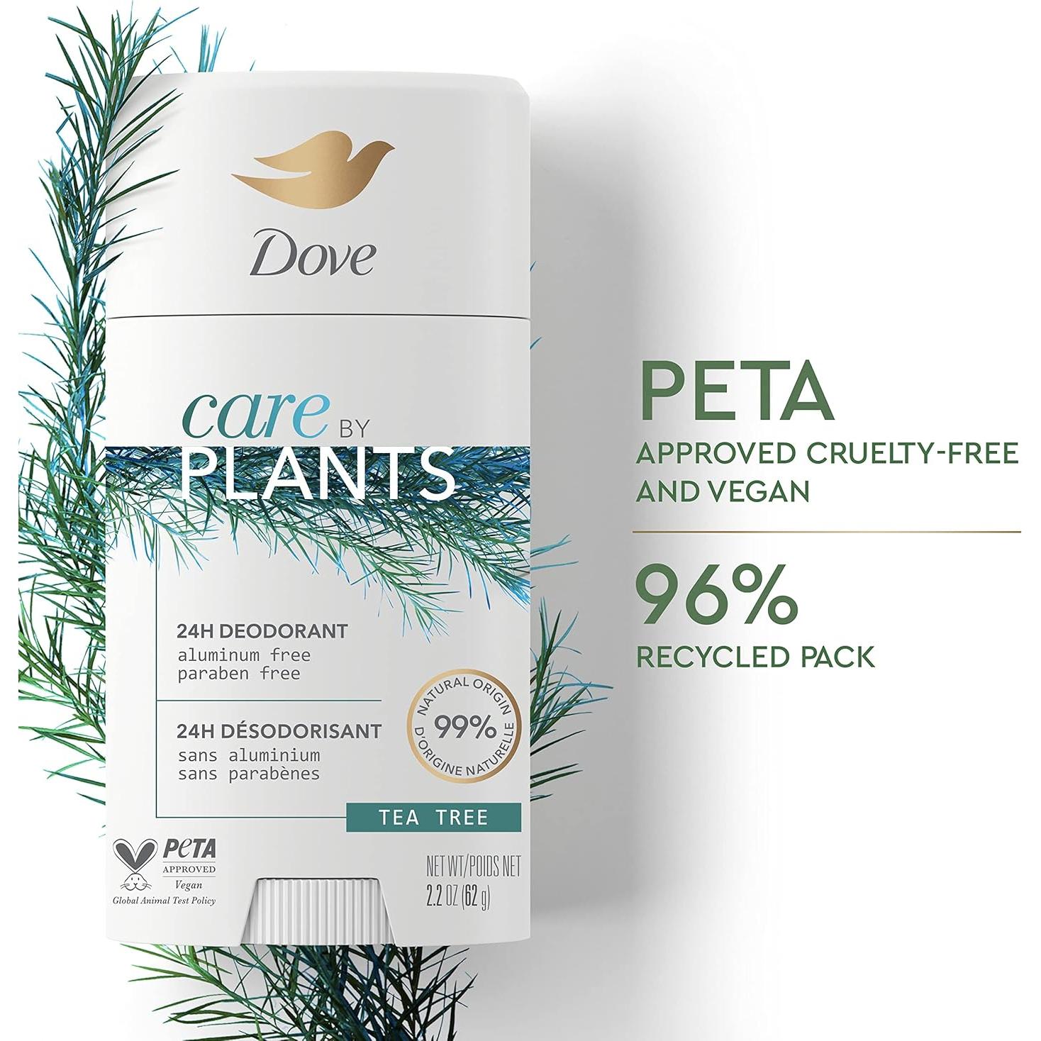 Desodorante en barra Dove Cuidado por Plantas 73.71 g Árbol de Té