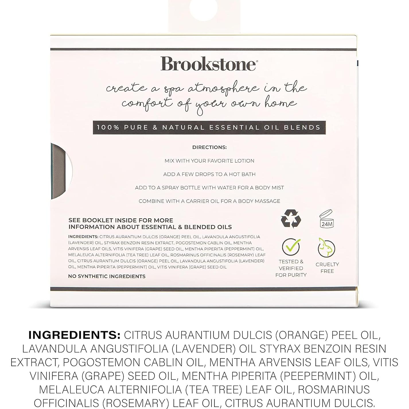Set de Aceites Esenciales Orgánicos Brookstone para Dormir 3x10ml