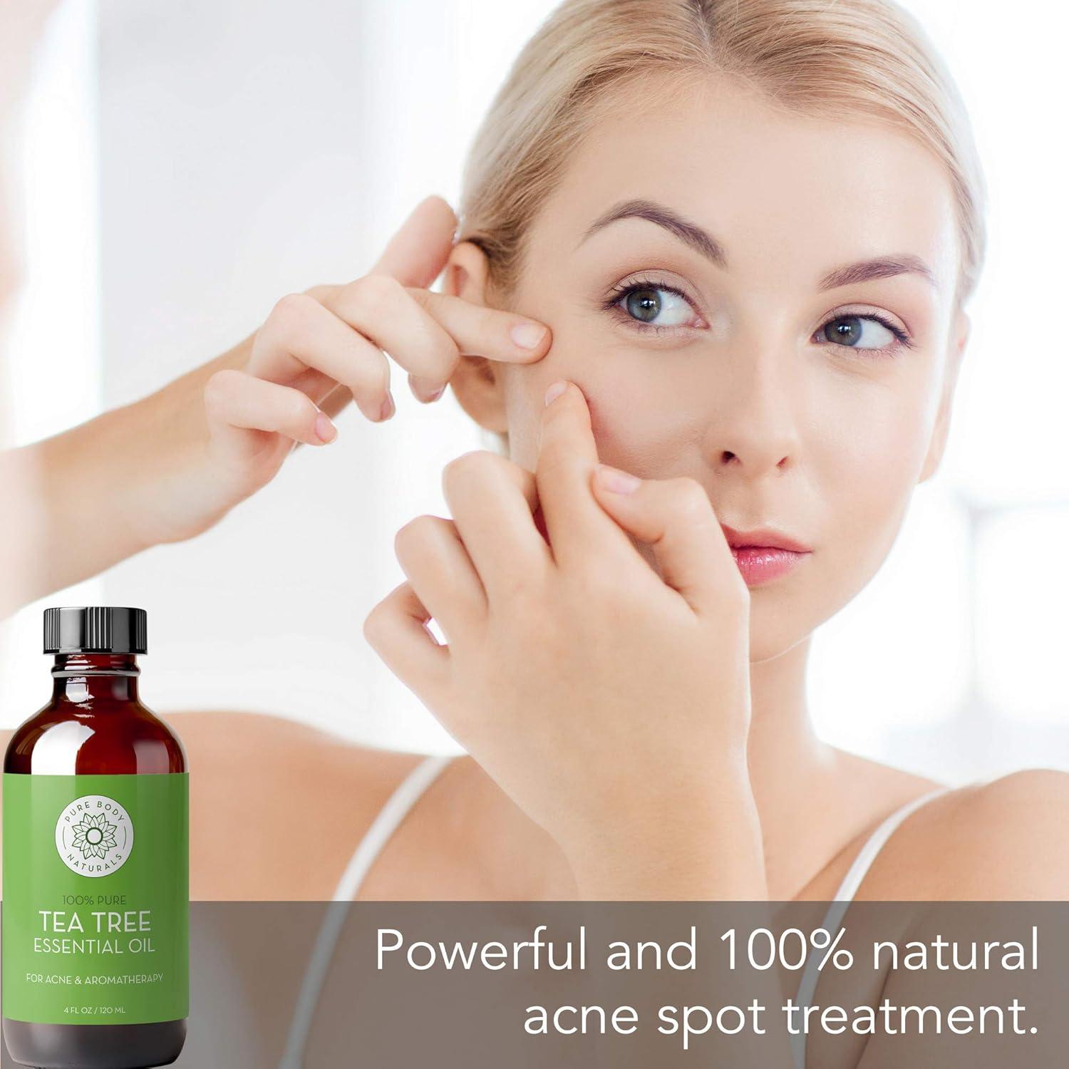 Aceite Esencial de Árbol de Té 118 ml Pure Body Naturals